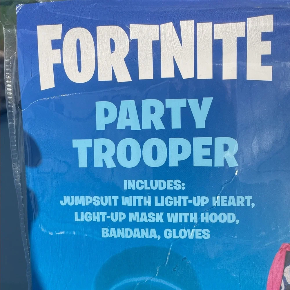 Spirit Party Trooper Youth 12/14 Light-Up Costume - Black and Blue NEW Halloween - Picture 2 of 7